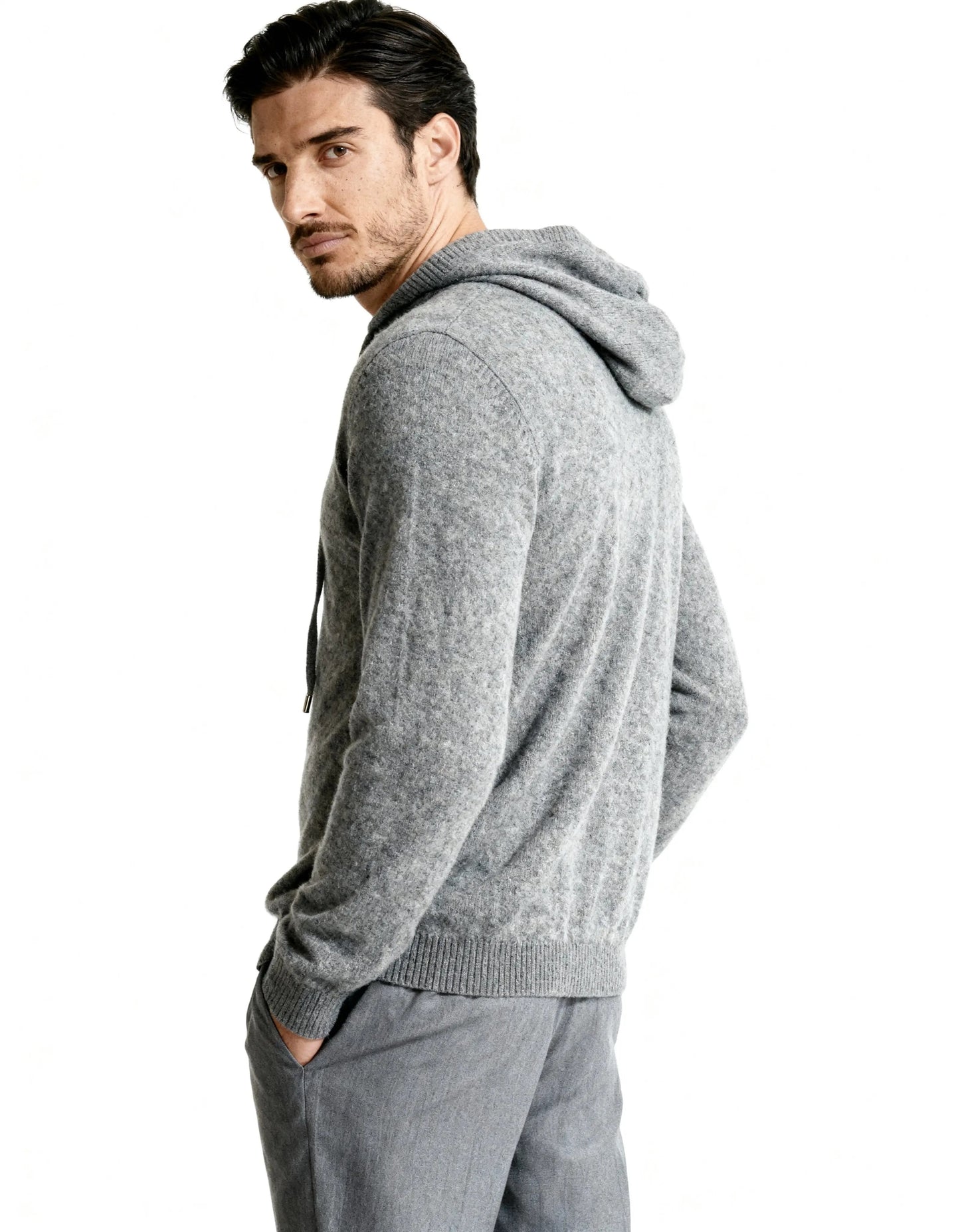 Sweat à capuche 100% cachemire