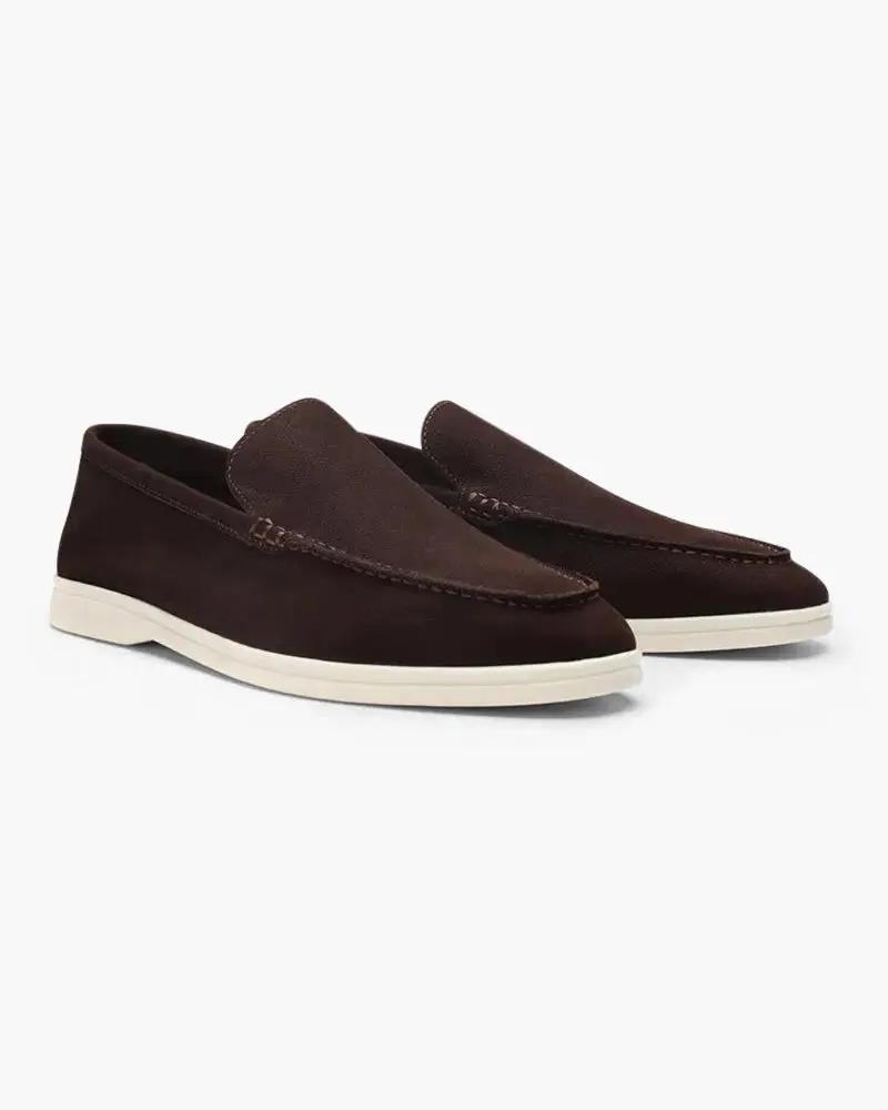Brogues en cuir de vachette Old Money