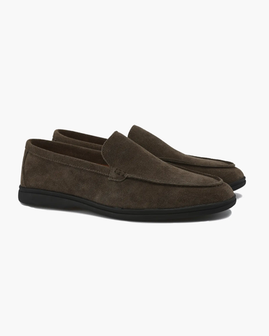 Mocassins en daim de qualité supérieure - Semelles noires