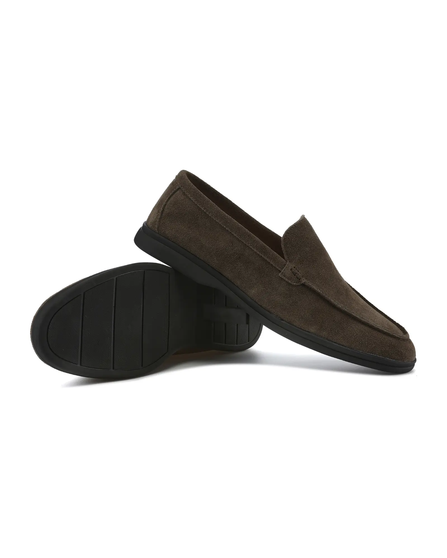 Mocassins en daim de qualité supérieure - Semelles noires