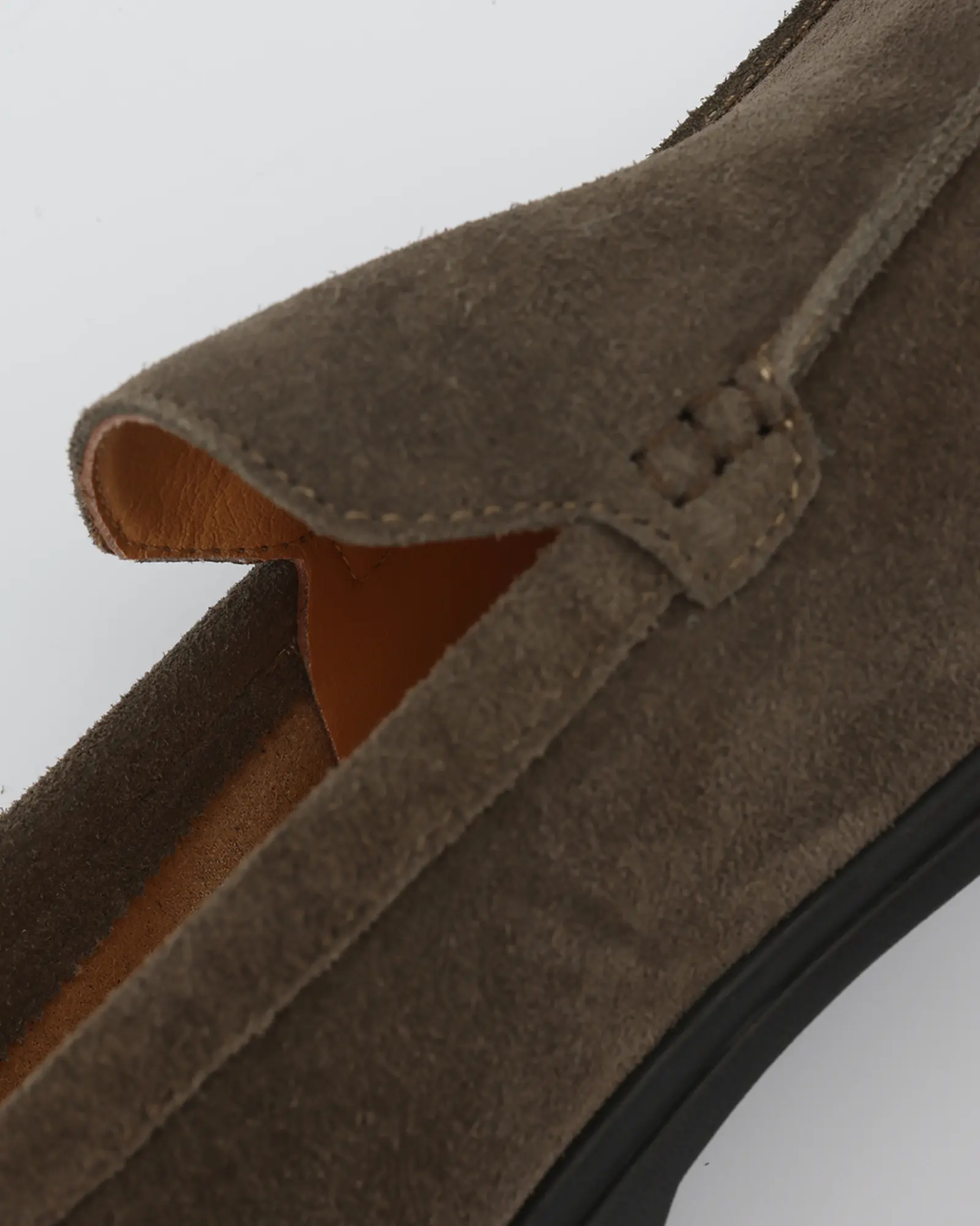 Mocassins en daim de qualité supérieure - Semelles noires