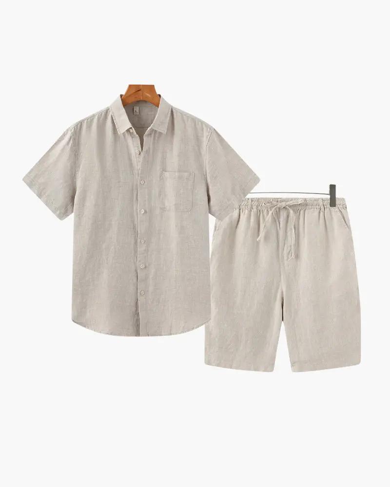Ensemble en lin Old Money (Shorts)