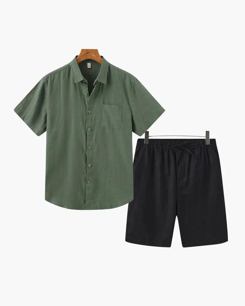 Ensemble en lin Old Money (Shorts)