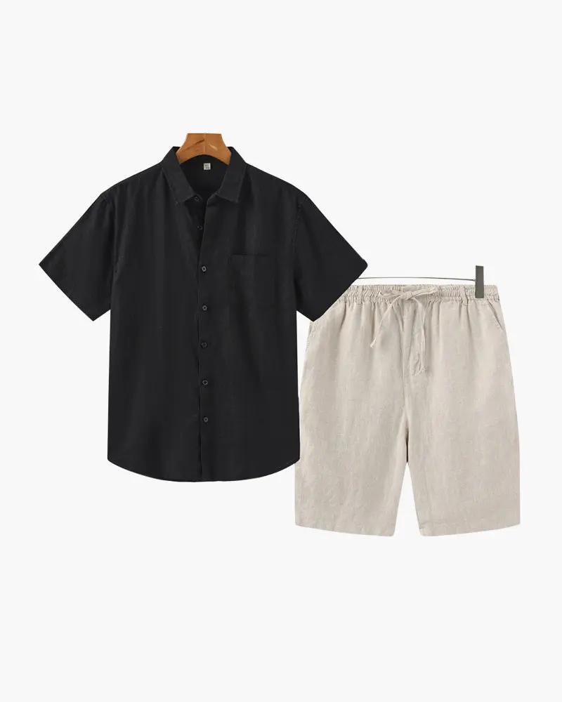Ensemble en lin Old Money (Shorts)