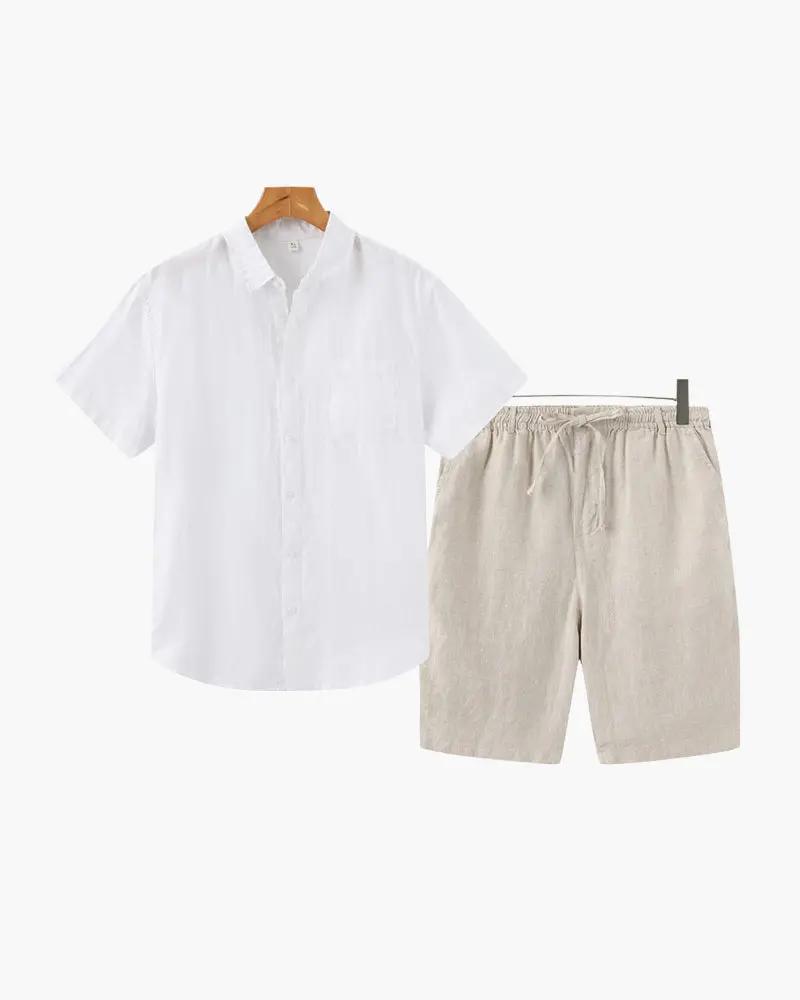 Ensemble en lin Old Money (Shorts)