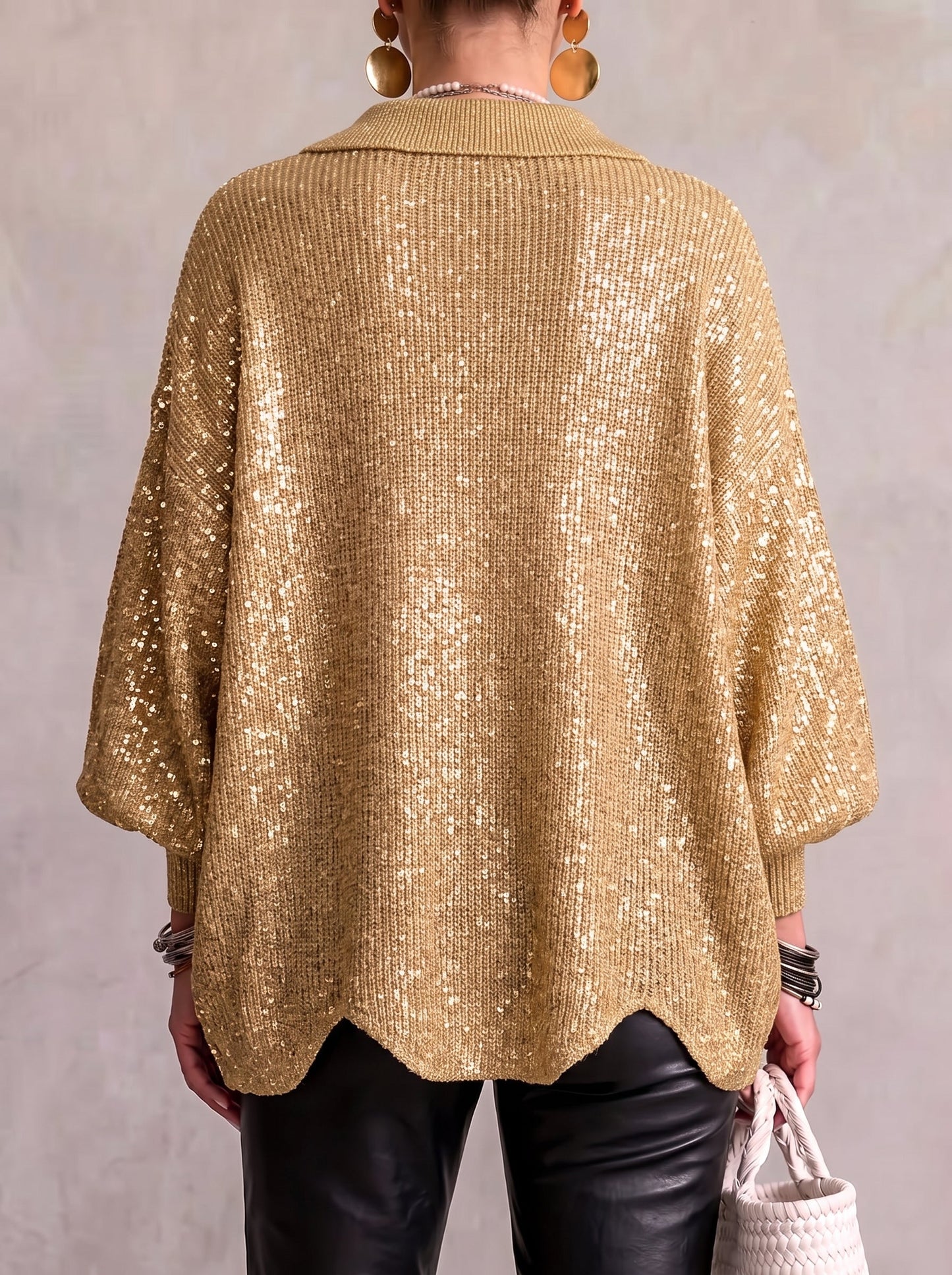 Iolanthe | Cardigan à col et boutons métalliques