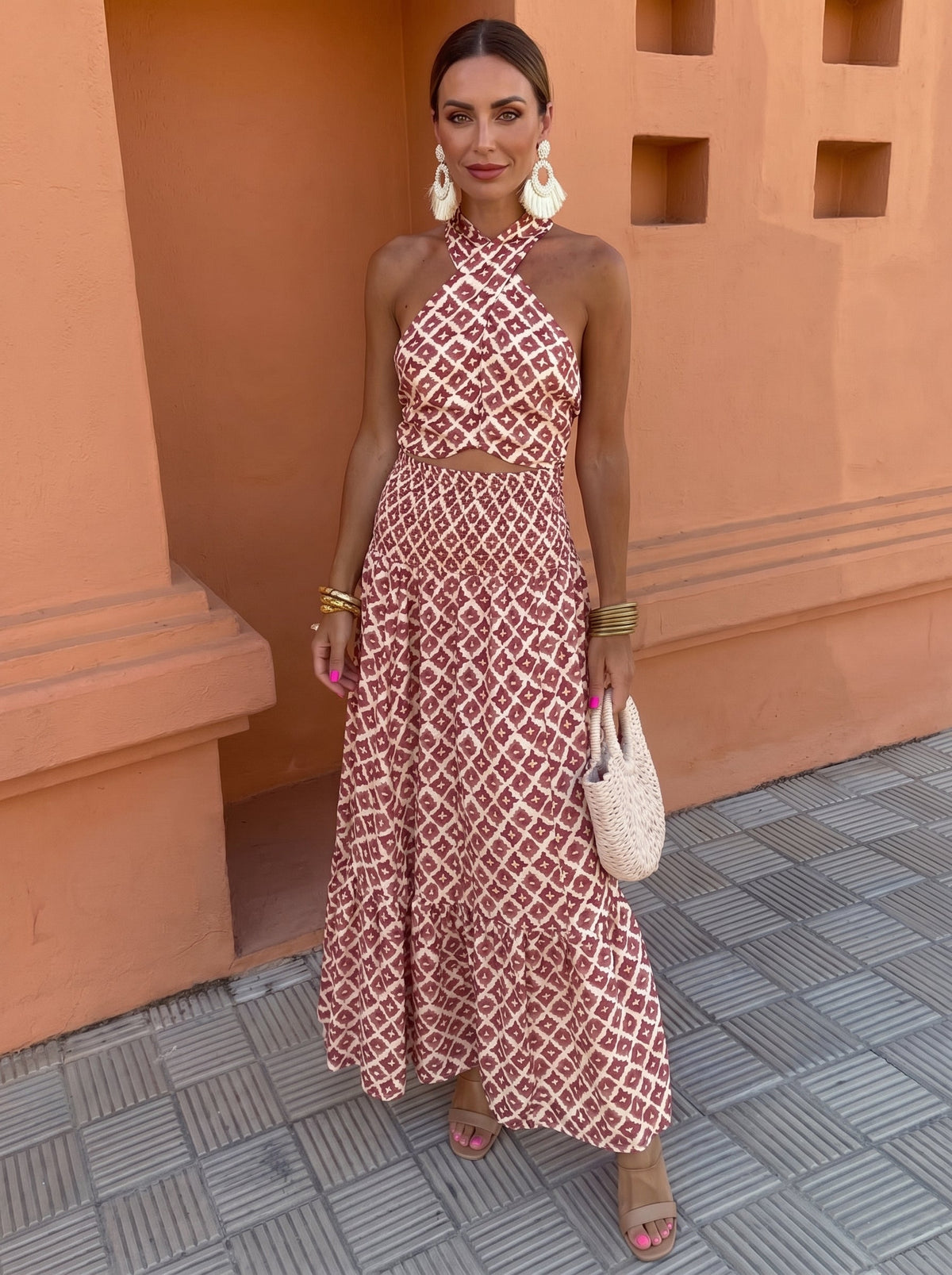 Elegant Off-Shoulder Two-Piece Set